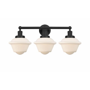 Oxford - 3 Light Bath Vanity In Industrial Style-10 Inches Tall and 24.5 Inches Wide - 1289933