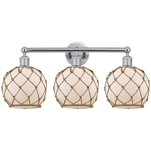 Farmhouse Rope - 3 Light Bath Vanity-12.25 Inch Tall and 26 Inch Wide - 1387835