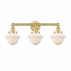 Oxford - 3 Light Bath Vanity In Industrial Style-10 Inches Tall and 24.5 Inches Wide - 1316903