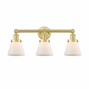 Cone - 3 Light Bath Vanity In Industrial Style-10 Inches Tall and 24.5 Inches Wide - 1316838