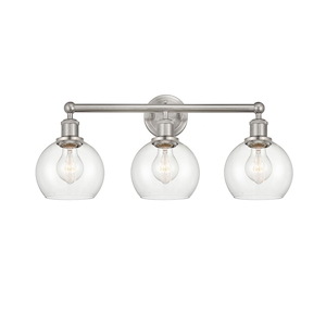 Athens - 3 Light Bath Vanity In Industrial Style-10.63 Inches Tall and 24 Inches Wide - 1289897