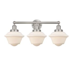 Oxford - 3 Light Bath Vanity In Industrial Style-10 Inches Tall and 24.5 Inches Wide - 1289933
