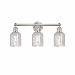 Bridal Veil - 3 Light Bath Vanity In Art Deco Style-11.25 Inches Tall and 23 Inches Wide - 1330413