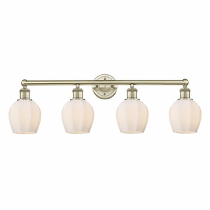Norfolk - 4 Light Bath Vanity In Industrial Style-11.38 Inches Tall and 32.75 Inches Wide - 1316897