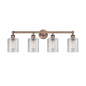 Cobbleskill - 4 Light Bath Vanity In Industrial Style-11.5 Inches Tall and 32 Inches Wide - 1316909