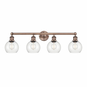 Athens - 4 Light Bath Vanity In Industrial Style-10.63 Inches Tall and 33 Inches Wide - 1316853
