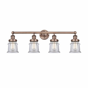 Canton - 4 Light Bath Vanity In Industrial Style-11 Inches Tall and 32.25 Inches Wide - 1316879