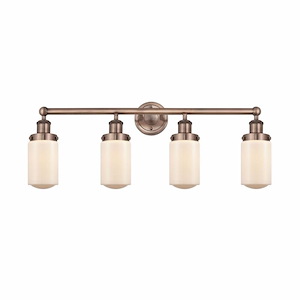 Dover - 4 Light Bath Vanity In Industrial Style-10 Inches Tall and 33.5 Inches Wide - 1316882