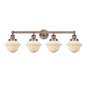 Oxford - 4 Light Bath Vanity In Industrial Style-10 Inches Tall and 33.5 Inches Wide - 1316888