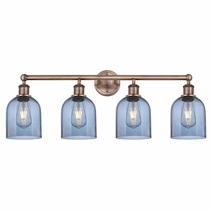 Bella - 4 Light Bath Vanity In Industrial Style-11.75 Inches Tall and 32.5 Inches Wide - 1330366