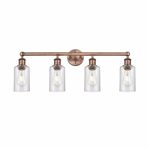 Clymer - 4 Light Bath Vanity In Art Deco Style-11.38 Inches Tall and 30.88 Inches Wide - 1290079