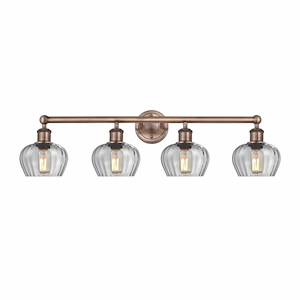 Fenton - 4 Light Bath Vanity In Industrial Style-10 Inches Tall and 33.5 Inches Wide - 1316851