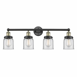 Bell - 4 Light Bath Vanity with 5 Inch Glass In Modern Style-10 Inches Tall and 33.5 Inches Wide - 1290017