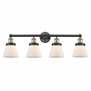 Cone - 4 Light Bath Vanity In Modern Style-10 Inches Tall and 33.5 Inches Wide - 1290018