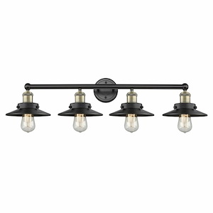 Railroad - 4 Light Bath Vanity In Modern Style-8 Inches Tall and 35 Inches Wide - 1428155