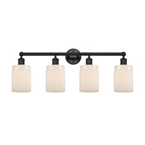 Hadley - 4 Light Bath Vanity In Art Deco Style-11.5 Inches Tall and 31.5 Inches Wide - 1289942