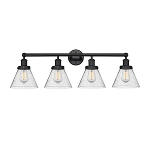 Cone - 4 Light Bath Vanity In Industrial Style-11.5 Inches Tall and 34.75 Inches Wide - 1289970