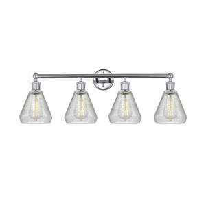 Conesus - 4 Light Bath Vanity In Industrial Style-12.5 Inches Tall and 33 Inches Wide - 1290016