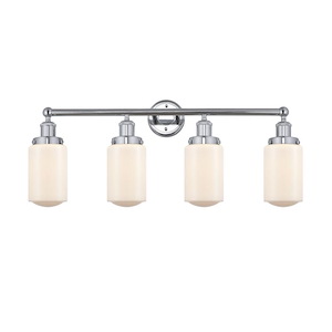Dover - 4 Light Bath Vanity In Modern Style-10 Inches Tall and 33.5 Inches Wide - 1289965