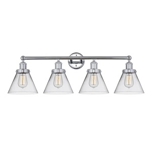 Cone - 4 Light Bath Vanity In Industrial Style-11.5 Inches Tall and 34.75 Inches Wide - 1289970