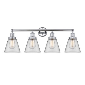 Cone - 4 Light Bath Vanity In Modern Style-10 Inches Tall and 33.5 Inches Wide - 1290018