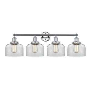 Bell - 4 Light Bath Vanity with 8 Inch Glass In Modern Style-10 Inches Tall and 33.5 Inches Wide - 1289976