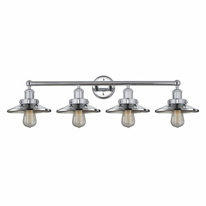 Railroad - 4 Light Bath Vanity In Modern Style-8 Inches Tall and 35 Inches Wide - 1426756