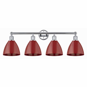 Plymouth Dome - 4 Light Bath Vanity In Modern Style-12 Inches Tall and 34.5 Inches Wide - 1311350