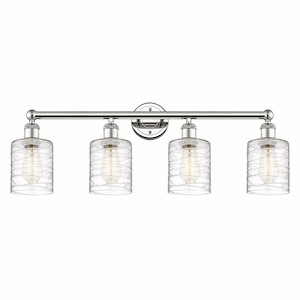 Cobbleskill - 4 Light Bath Vanity In Industrial Style-11.5 Inches Tall and 32 Inches Wide - 1316909