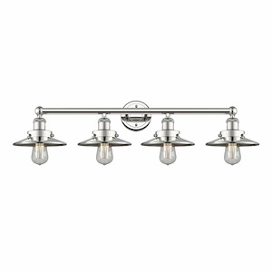 Railroad - 4 Light Bath Vanity In Industrial Style-8 Inches Tall and 35 Inches Wide - 1316884
