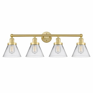 Cone - 4 Light Bath Vanity In Industrial Style-11.5 Inches Tall and 34.75 Inches Wide - 1316867