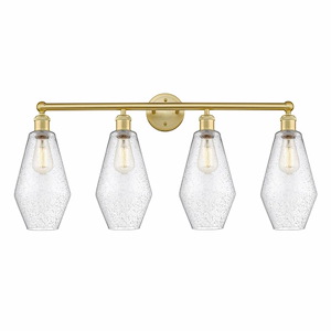 Cindyrella - 4 Light Bath Vanity In Industrial Style-17 Inches Tall and 34 Inches Wide - 1316865