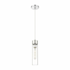 Boreas - 1 Light Cord Hung Mini Pendant-13 Inch Tall and 3 Inch Wide - 1364532