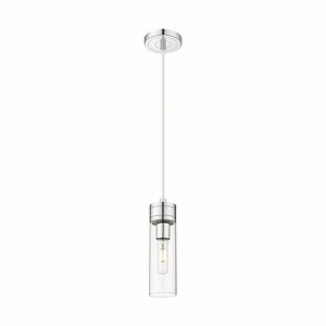 Boreas - 1 Light Cord Hung Mini Pendant-10 Inch Tall and 3 Inch Wide - 1364602