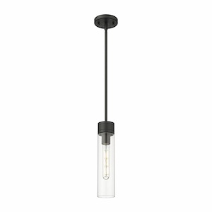 Boreas - 1 Light Stem Hung Mini Pendant-13 Inch Tall and 3 Inch Wide - 1364581