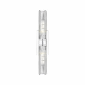 Ballston Urban - 2 Light Bath Vanity In Art Deco Style-3 Inches Tall and 24 Inches Wide - 1297683