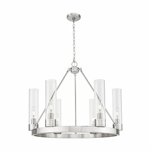 Boreas - 6 Light 11 Inch Shade Chandelier-24 Inch Tall and 29 Inch Wide - 1375764