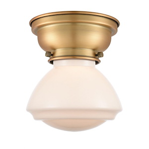 Olean - 1 Light Flush Mount In Industrial Style-6.4 Inches Tall and 6.75 Inches Wide - 1289979