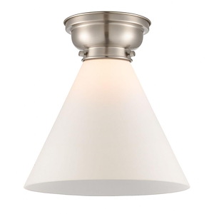 Cone - 1 Light Flush Mount In Industrial Style-11.4 Inches Tall and 12 Inches Wide - 1290020