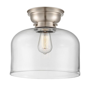 Aditi - 1 Light Bell Flush Mount In IndustrialStyle-9.4 Inches Tall and 12 Inches Wide - 1266293
