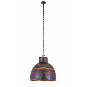 Charita - 3 Light Chain and Cord Hung Pendant-20 Inch Tall and 20 Inch Wide - 1376802
