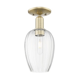 Preston - 1 Light Semi-Flush Mount-13.25 Inch Tall and 6.25 Inch Wide - 1373964