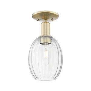Preston - 1 Light Semi-Flush Mount-12.25 Inch Tall and 6.25 Inch Wide - 1374181