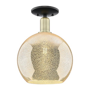 Athens - 1 Light Semi-Flush Mount-13.5 Inch Tall and 10 Inch Wide - 1387804