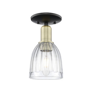 Brookfield - 1 Light Semi-Flush Mount-10.88 Inch Tall and 5.75 Inch Wide - 1387870