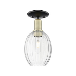 Preston - 1 Light Semi-Flush Mount-12.25 Inch Tall and 6.25 Inch Wide - 1374181