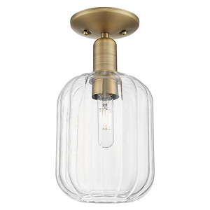 Preston - 1 Light Semi-Flush Mount-6.75 Inch Wide and 13.25 Inch Tall - 1372687