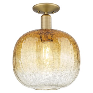 Brookhaven Sphere - 1 Light Semi-Flush Mount-13.5 Inch Tall and 10.5 Inch Wide - 1427039