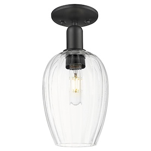 Preston - 1 Light Semi-Flush Mount-6.25 Inch Wide and 13.25 Inch Tall - 1372684