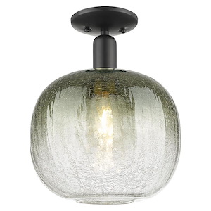 Brookhaven Sphere - 1 Light Semi-Flush Mount-13.5 Inch Tall and 10.5 Inch Wide - 1427015